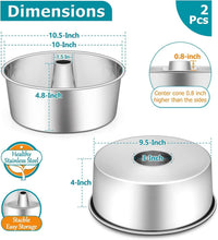 Load image into Gallery viewer, Premium Stainless Steel Cake Pan Set: 10-Inch Non-Toxic, Oven &amp; Dishwasher Safe