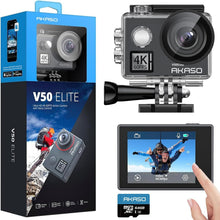 Load image into Gallery viewer, V50 Elite 4K/60fps Action Camera - Waterproof, Voice Control &amp; 64GB Card