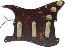 Load image into Gallery viewer, Loaded Vintage Tortoise Pickguard for USA/Mexico Fender Stratocaster Guitars