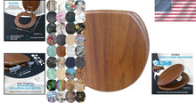 Load image into Gallery viewer, Stylish Adjustable Soft-Close Toilet Seat with Four-Sided Design - Mahogany