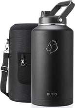 Load image into Gallery viewer, Black 2 Gallon Water Bottle - Triple Insulated &amp; Leakproof for Outdoors