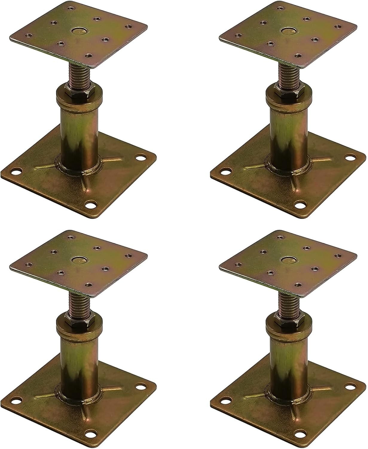 Adjustable Mini Screw Floor Jacks for Leveling - 4 Pack, 4500 lbs Capacity