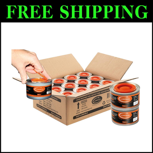 Long-Lasting 6 Hour Resealable Chafing Fuel Cans - Spill-Free Event Solution