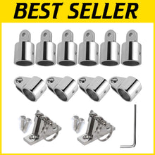 Load image into Gallery viewer, Easy Install Bimini Top Hardware Kit - Heavy Duty Stainless Steel, 12 Pieces