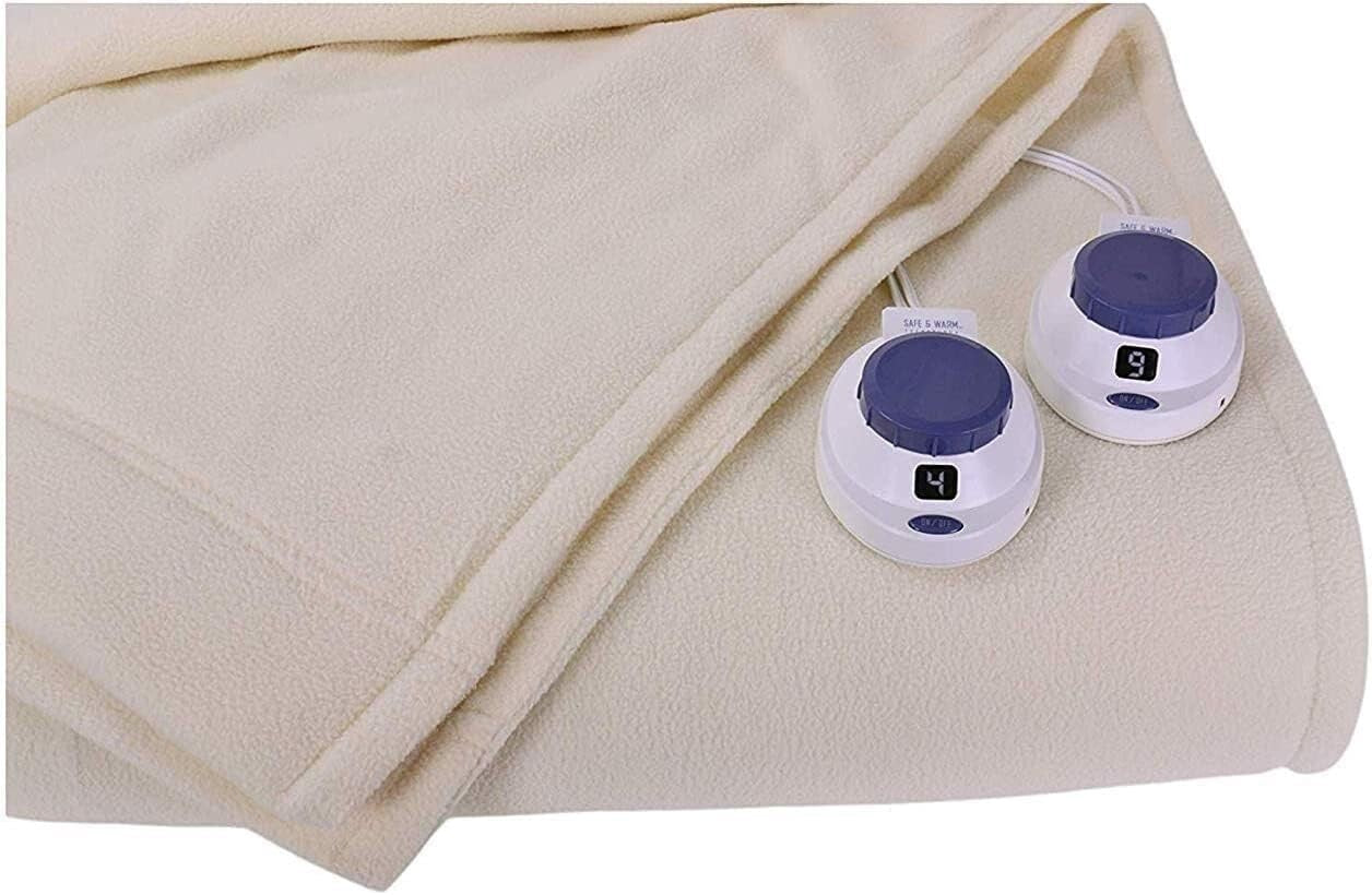 Luxurious Electric Heated Micro-Fleece Blanket with Automatic Shut-Off Feature