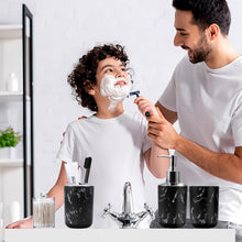 Load image into Gallery viewer, 9-Piece Black Marble Bathroom Accessories Set - Enhancing Elegance and Function