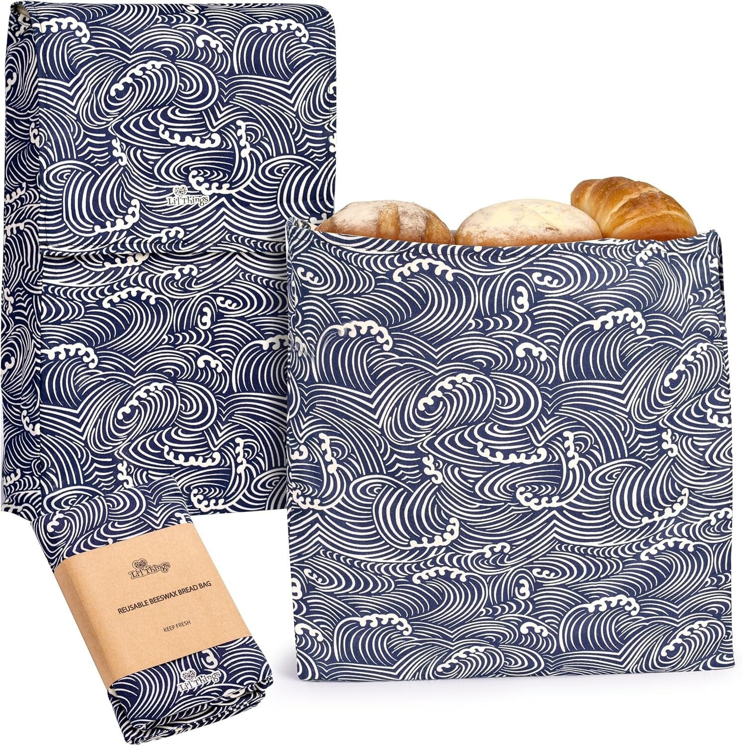 Sustainable Beeswax Bread Storage Bags - Extend Freshness, Reduce Plastic Waste