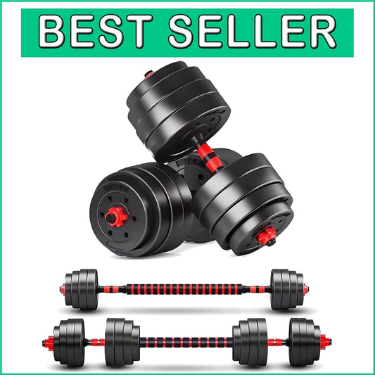 Ergonomic Adjustable Dumbbell Set with Non-Slip Handles - Fitness Made Easy