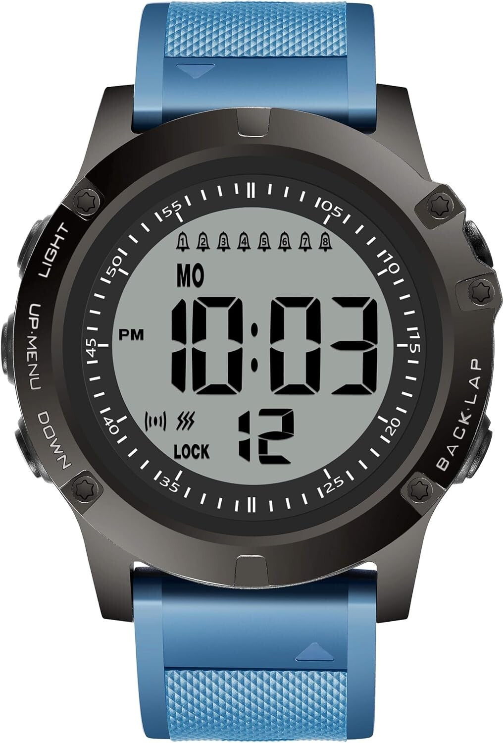 Waterproof Medication Reminder Watch with 8 Vibrating Alarms for Seniors