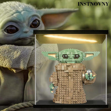 Load image into Gallery viewer, Square Acrylic Display Case with LED and Stackable Design for Collectibles, 9.8"