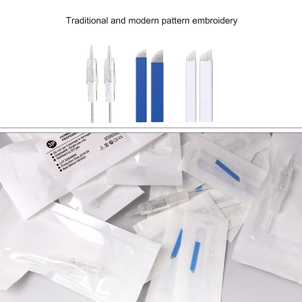 Complete Microblading Kit with Water-Resistant Makeup Pen - Ideal for Beginners