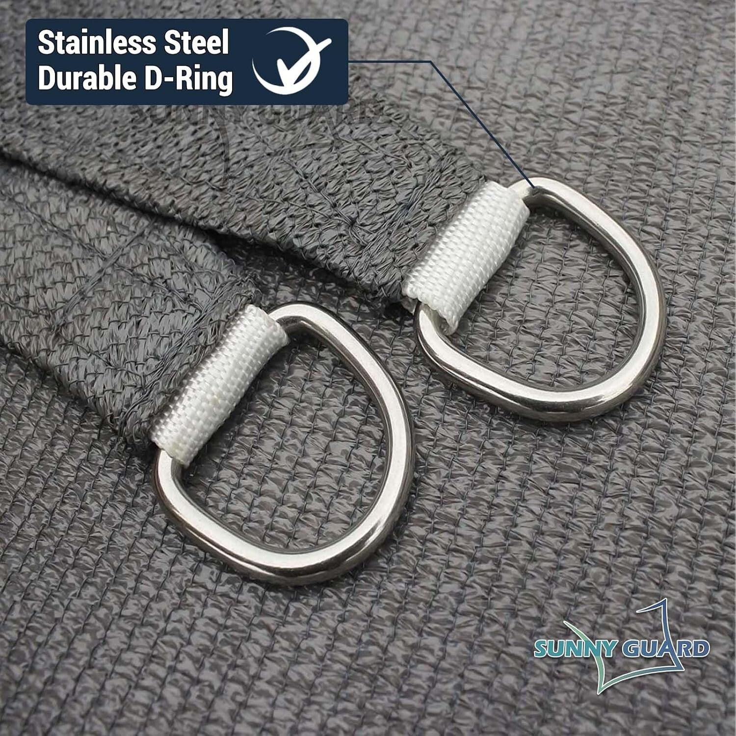 Multipurpose 13' x 20' Charcoal UV Block Sun Shade Sail - Outdoor Shade Solution