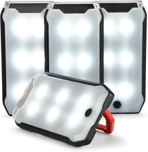 Load image into Gallery viewer, Versatile 4 Panel LED Camping Lantern with Rechargeable Batteries &amp; Flashlight