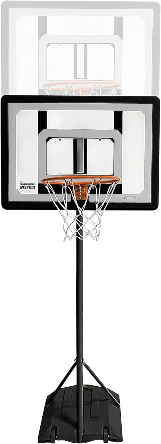 Durable Outdoor Pro Mini Basketball System with Adjustable Height and Wheels