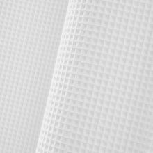 Load image into Gallery viewer, Elegant White Waffle Weave Shower Curtain Set - Machine Washable &amp; No Hooks