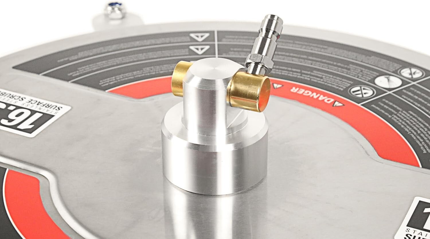 Efficient 16.5" Pressure Washer Surface Cleaner with Rotating Jets - 4000 PSI