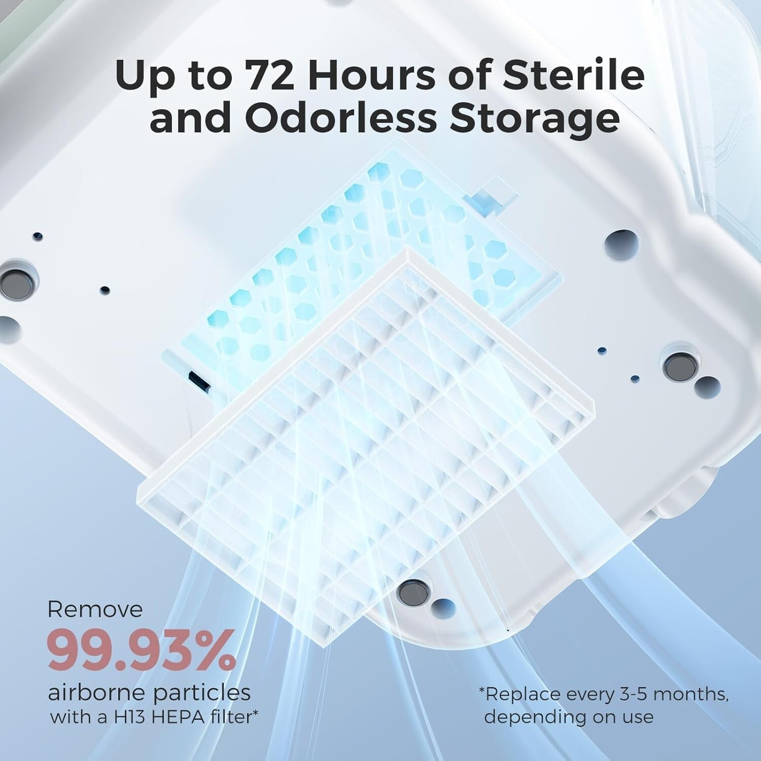 Dual-Layer Sterilizer & Dryer for Bottles – Quick & Compact Baby Care Solution