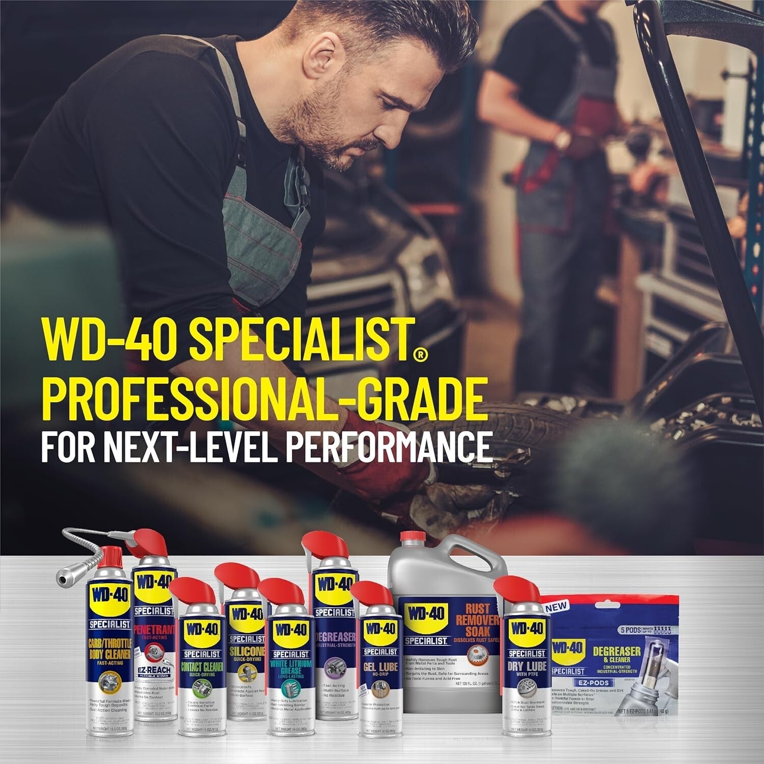 18 OZ Heavy-Duty Foaming Degreaser Spray [4-Pack] - Engine & Machinery Cleaner