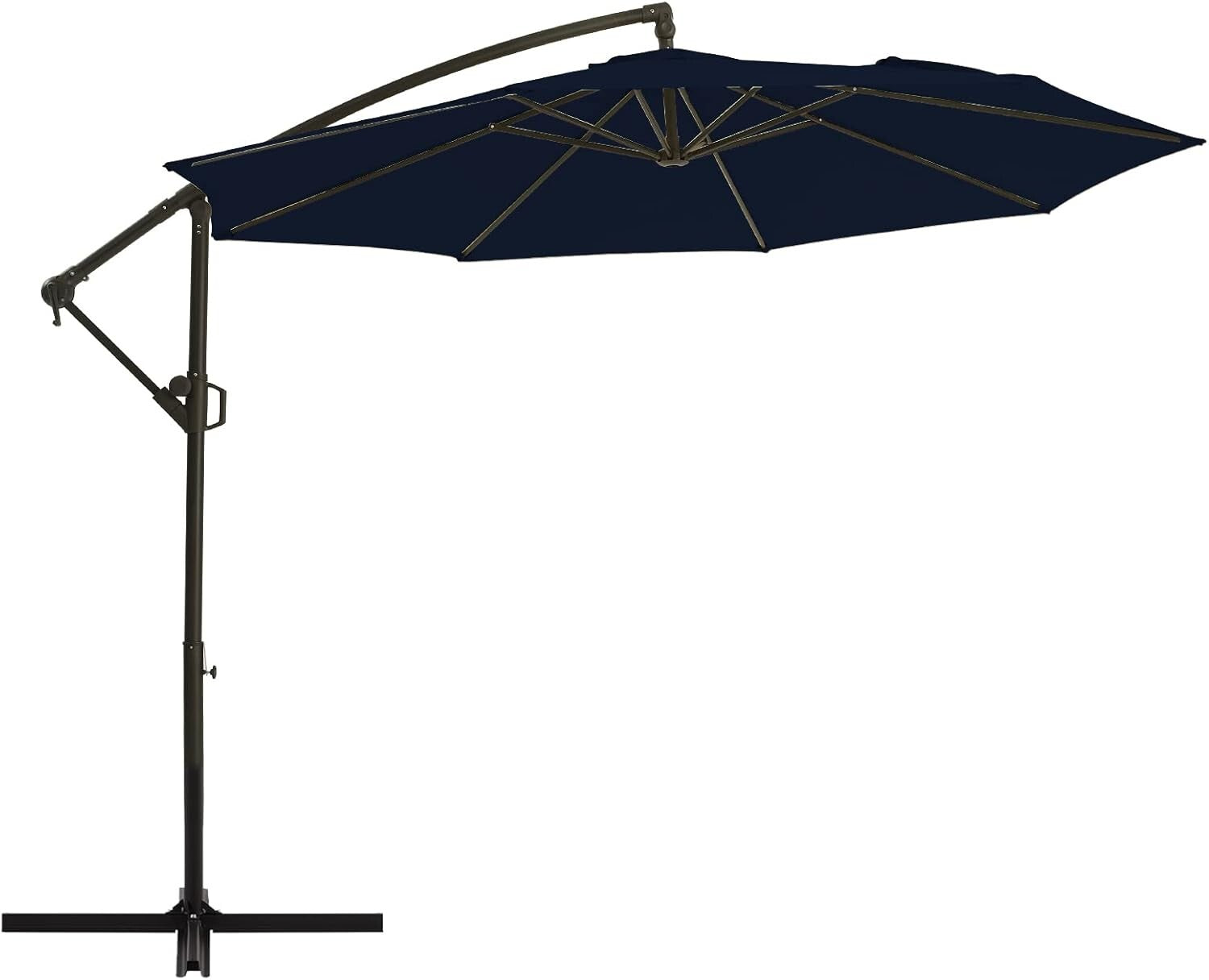 Elegant 10ft Outdoor Umbrella with Adjustable Tilt & Waterproof Recycled Canopy