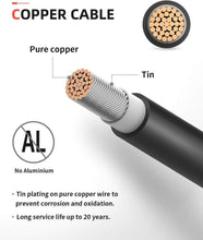 Load image into Gallery viewer, 70FT 10AWG Weatherproof Solar Extension Cable with Male &amp; Female Connectors