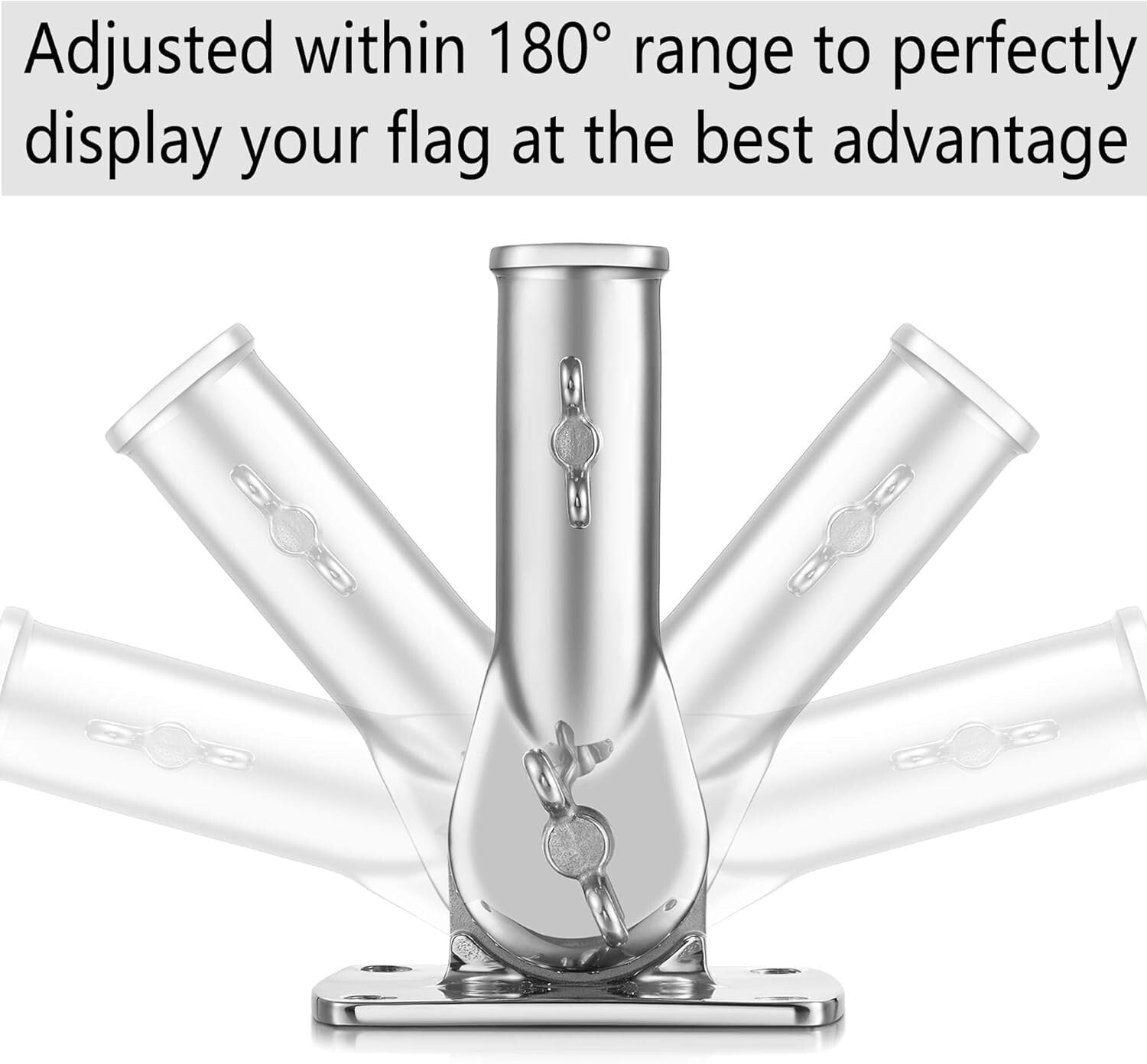 Durable Heavy-Duty Flag Pole Holder – Rust-Proof and Waterproof for 1-Inch Poles