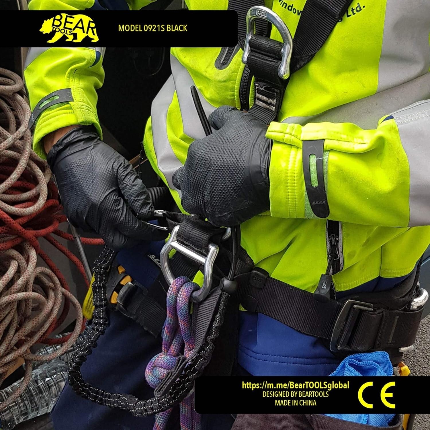 Reflective Tool Tether Lanyard with Adjustable Loop - Max 8KG Load for Safety