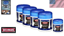 Load image into Gallery viewer, Pack of 4 Silver Wipe Canisters - Non-Scratch &amp; Mildew-Resistant Cleaning Sheets