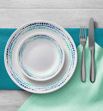 Load image into Gallery viewer, Classic Ocean Blue Dinnerware Set for 6 - Lightweight, Dishwasher Safe &amp; Stylish