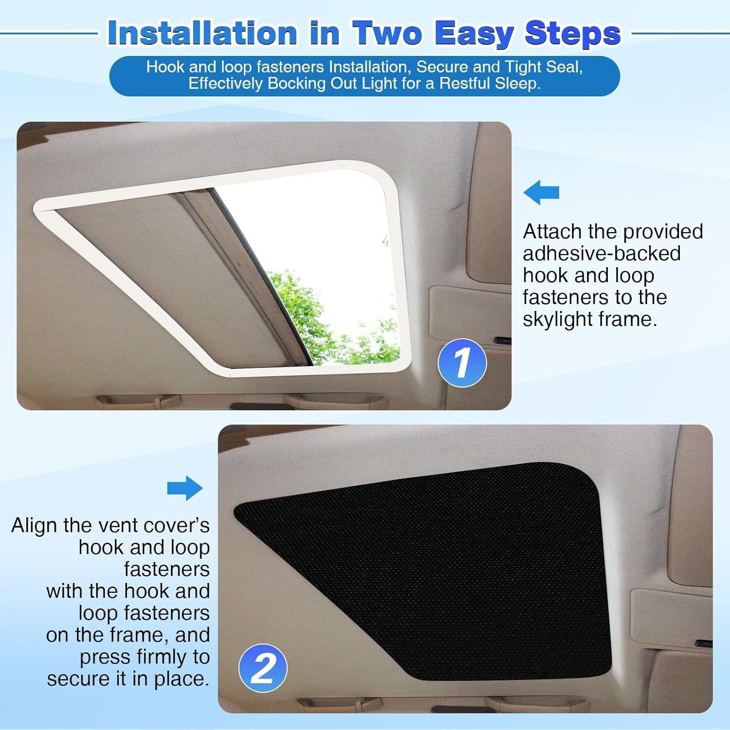 120" x 48" Blackout RV Window Shade Cover - Reflective Insulation Roll Kit