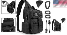 Load image into Gallery viewer, Durable EDC Sling Bag Backpack - Tactical Military Shoulder Bag for Adventures