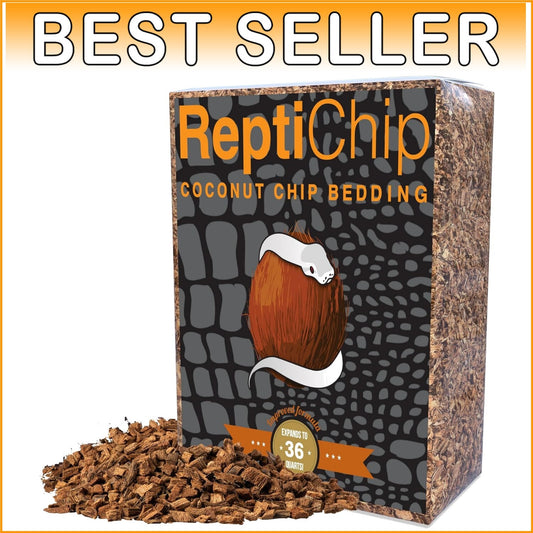 Dust-Free 36 Quart Premium Coconut Chip Bedding for Healthy Reptile Environments