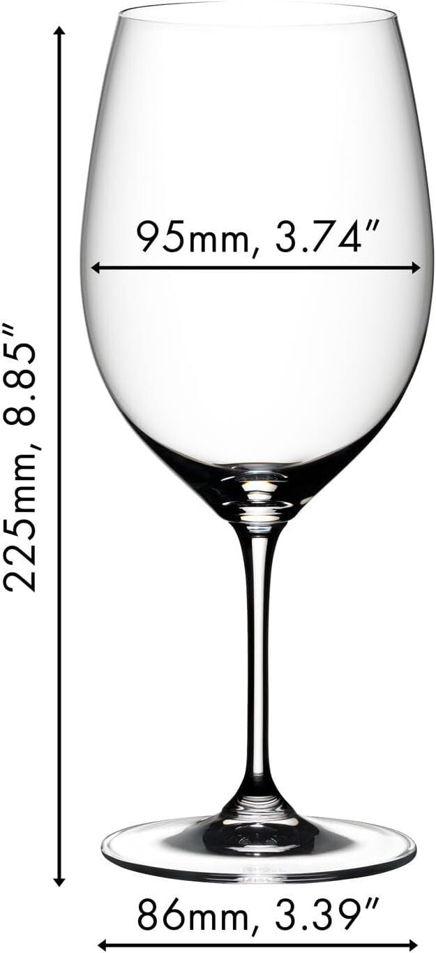 Premium 4-Pack Cabernet Glasses - 21.52oz, Perfect for Meetings and Celebrations