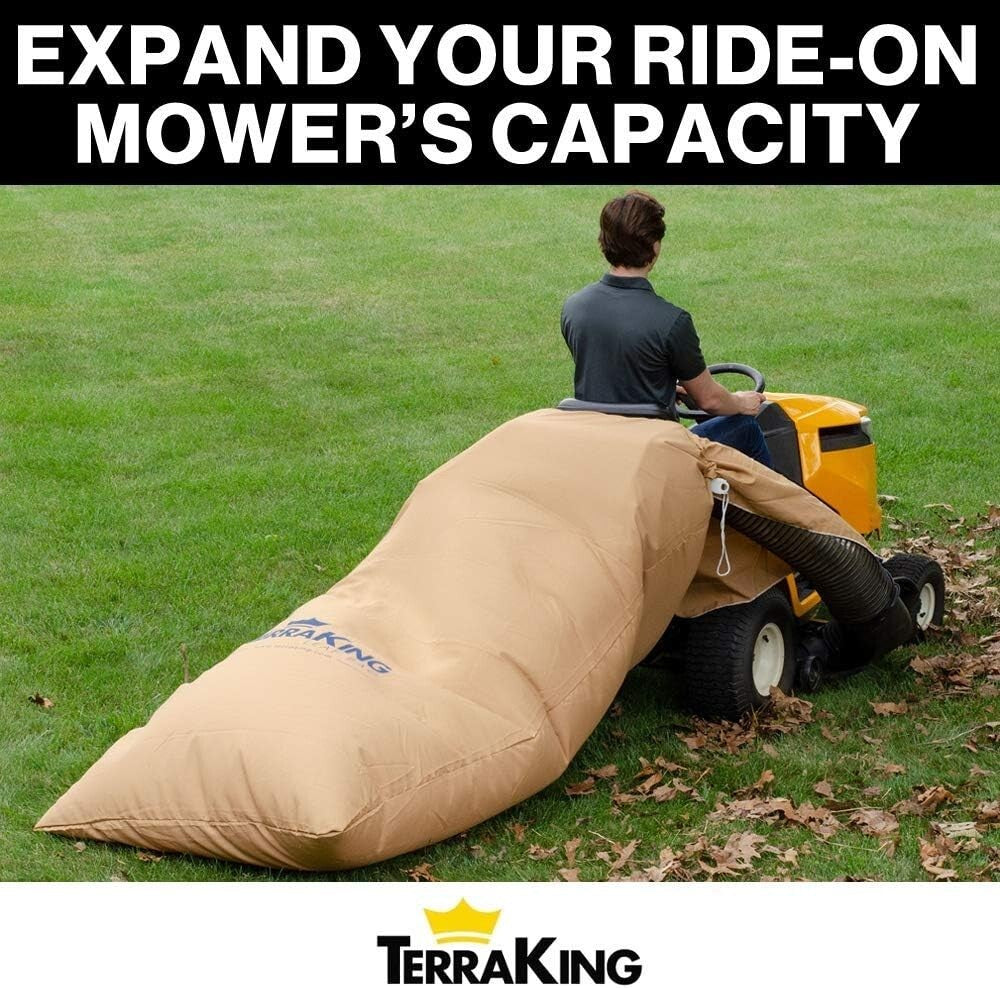 Durable XL Leaf Bag for Ride-On Lawnmowers - Quick Install & 54 Cu Ft Capacity