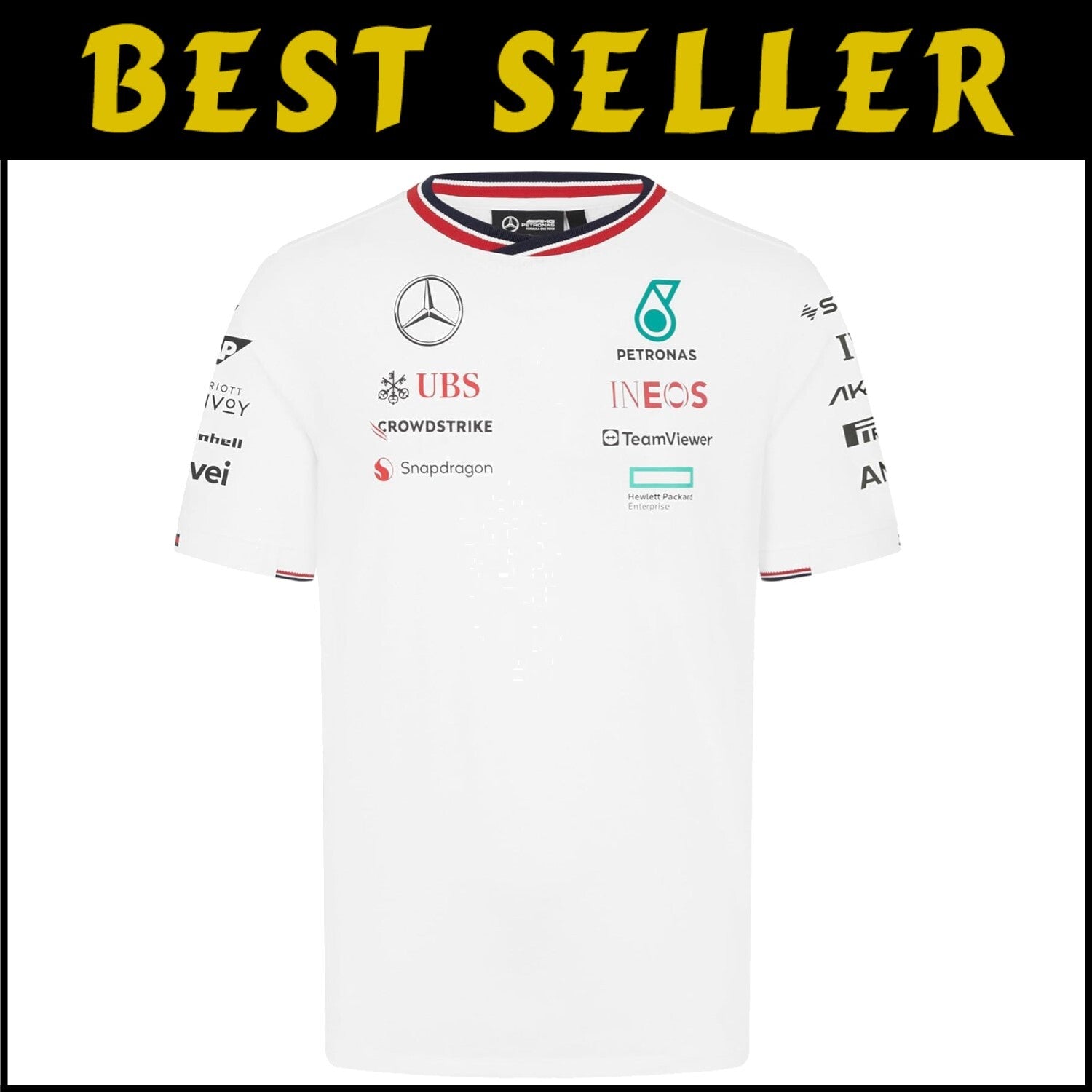 2024 F1 Men's Driver T-Shirt - Premium Polyester Blend & Stylish Details