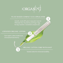 Load image into Gallery viewer, Ultra Absorbent Organic Cotton Tampons - 96 Count Pack, Fragrance-Free Comfort