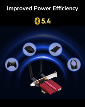 Load image into Gallery viewer, Upgrade Your PC with a WiFi 7 PCIe Adapter Featuring Intel Chipset &amp; Antennas