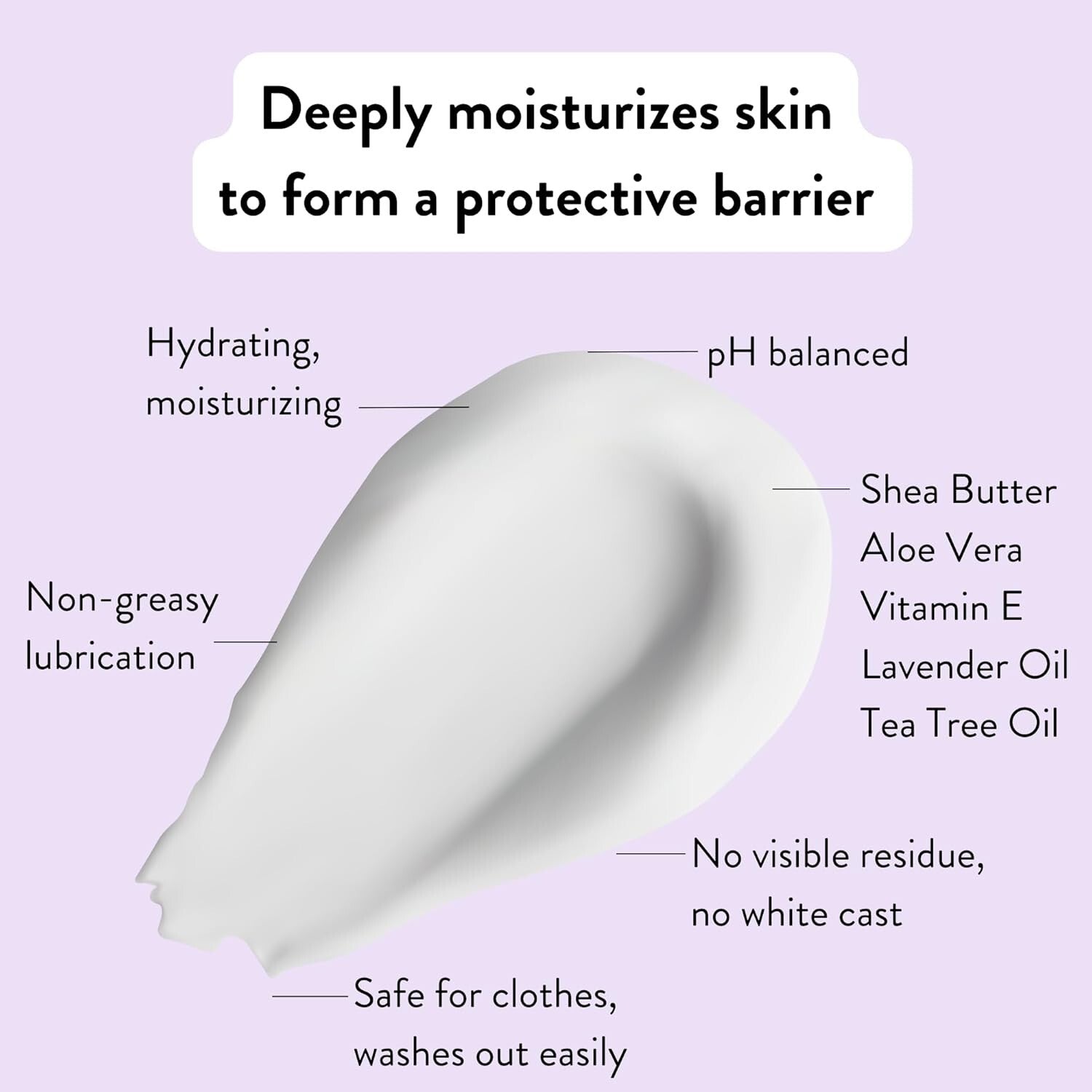 Her' Unscented Anti-Chafe Cream - Moisturizing 32 oz Tube for All Athletes