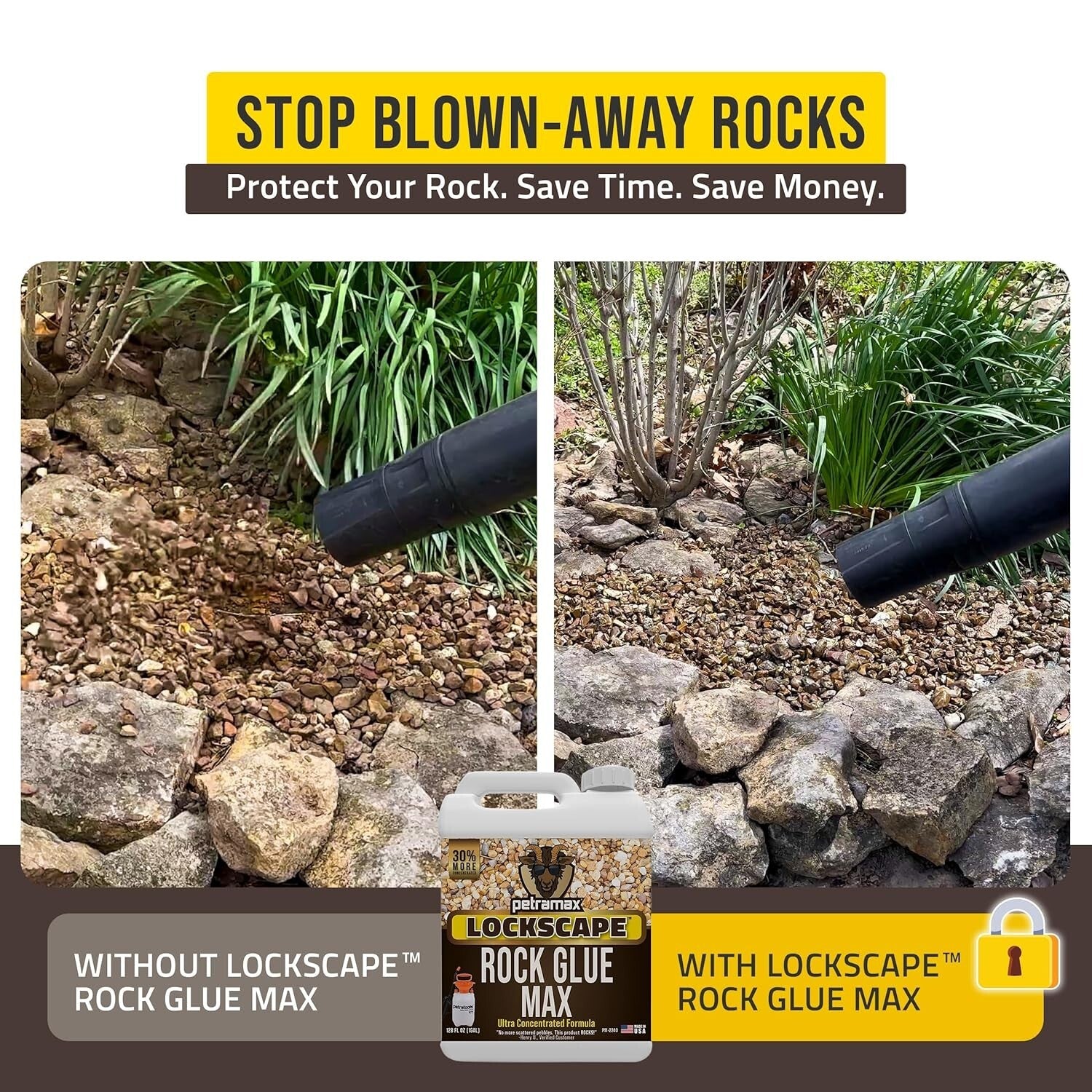 Concentrated Sticky Mulch Glue Bundle - Pump Sprayer for Landscape Adhesion