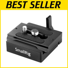 Load image into Gallery viewer, Durable Quick Release Clamp &amp; Plate for Quick Camera Setups - 72g Weight Limit