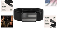 Load image into Gallery viewer, Hero Groove Belt: Men's X-Large Stretch Nylon Tactical Belt with Magnetic Buckle