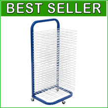 Load image into Gallery viewer, Portable Art Drying Rack with 25 Shelves - Wall Mountable for Efficient Storage
