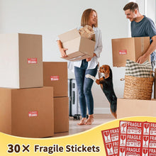 Load image into Gallery viewer, 15''x400' Honeycomb Wrap with 30 Fragile Labels - Ideal for Shipping &amp; Gifts