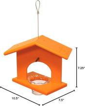 Load image into Gallery viewer, Eco-Friendly Oriole Bird Feeder - Amish-Made Poly Lumber, Orange Color