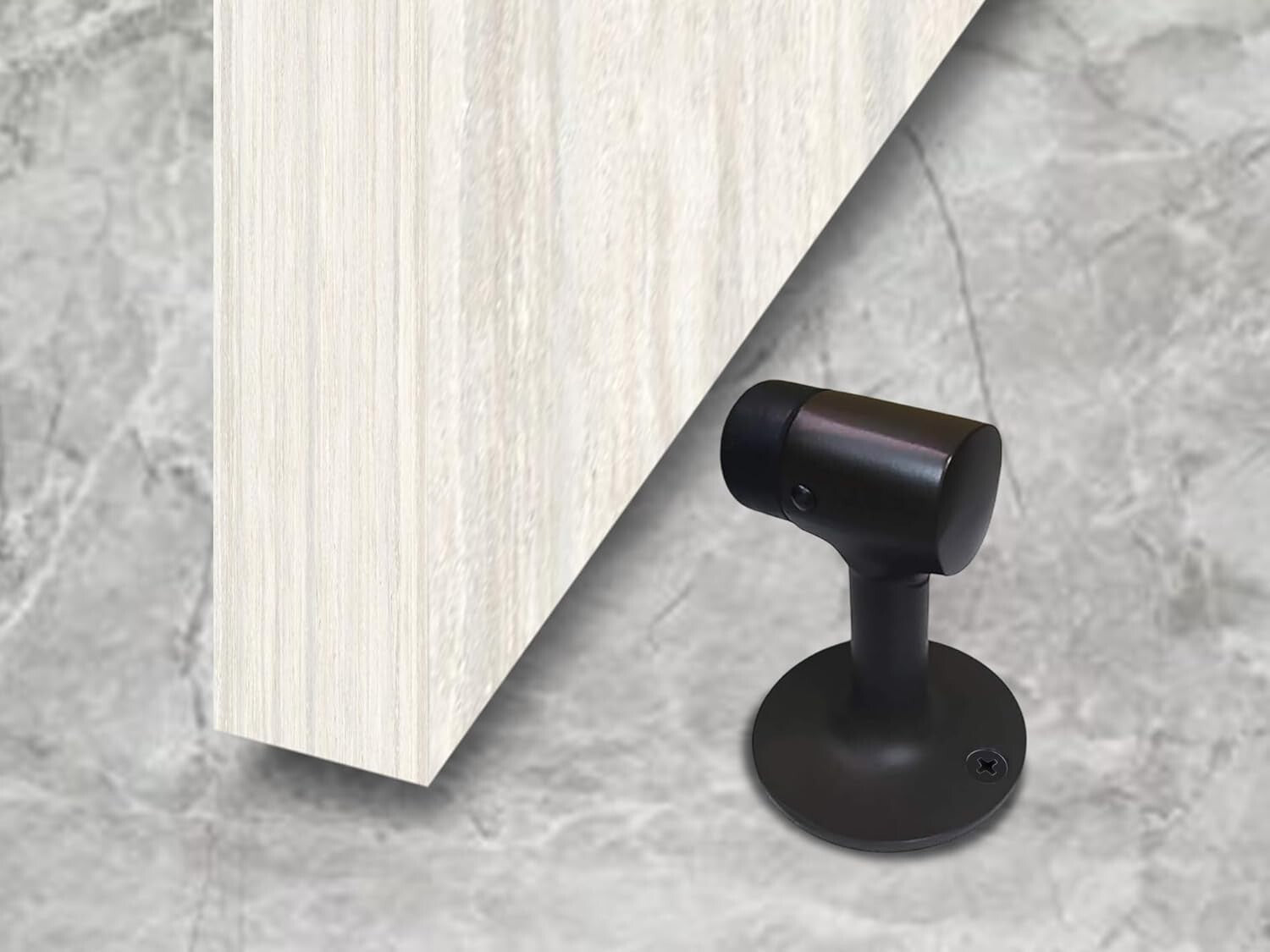 Classic Brass Door Stop 2 Pack - 3" Height Oil-Rubbed Bronze for Timeless Decor