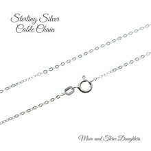 Load image into Gallery viewer, Handmade Silver Circle Charm Necklace with Bronze Heart – Perfect Gift for Da...