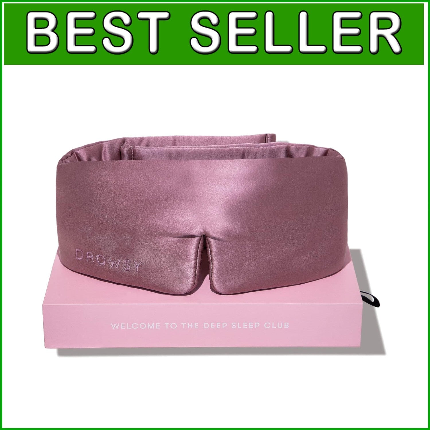 Award-Winning Padded Silk Sleep Mask in Damask Rose - Indulge in Luxurious Sleep