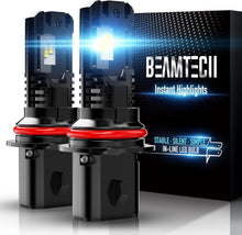 Load image into Gallery viewer, Fanless Design 9007 Powersports Fog Light Bulbs - Wider Visibility &amp; Brightness