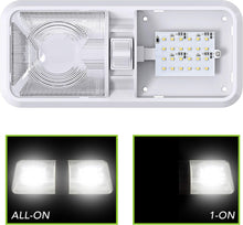 Load image into Gallery viewer, Super Bright 5-Pack Dome Light with 3-Way Switch for Boats and RVs - 550 Lumens