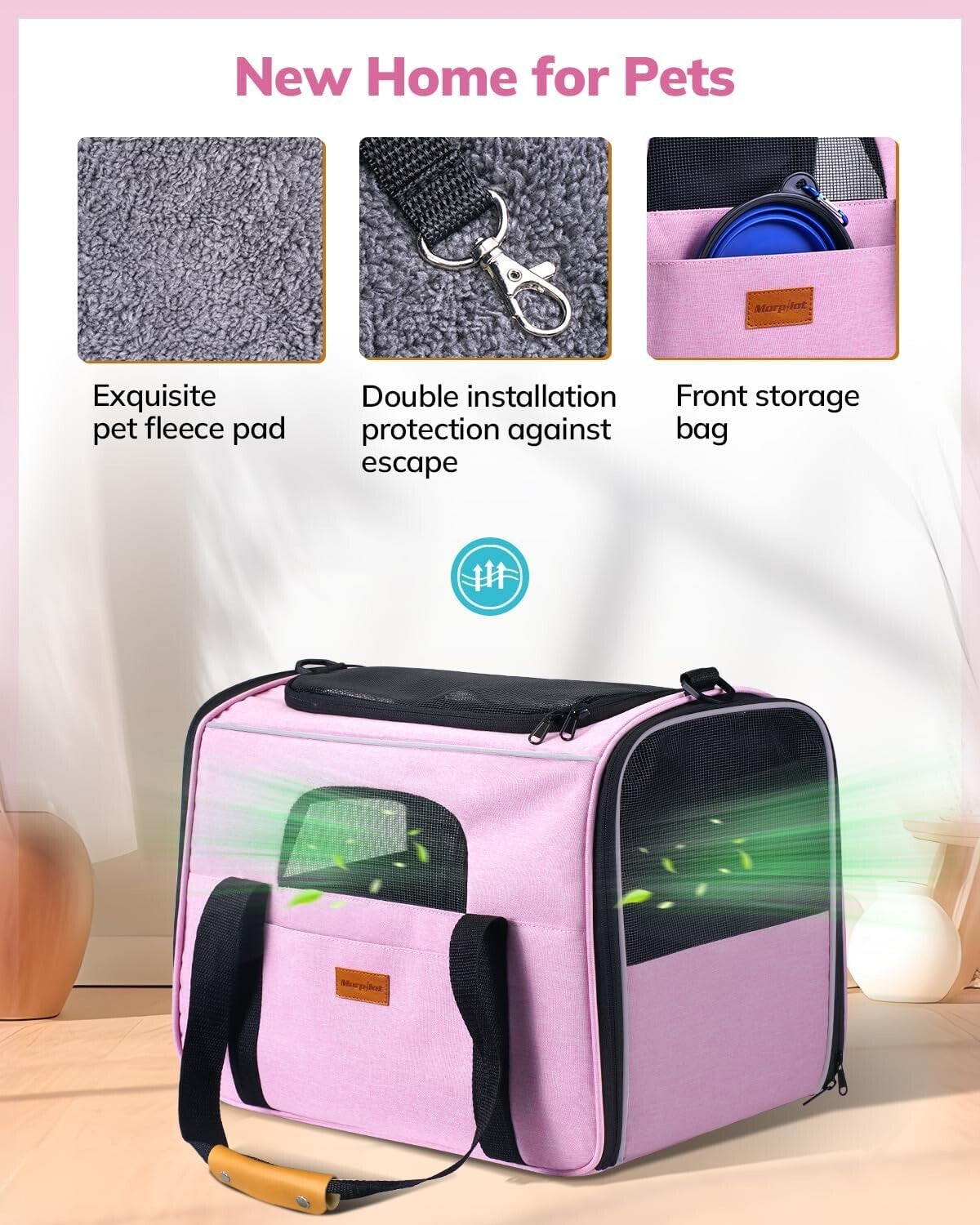 Soft-Sided Cat Carrier for Medium Cats - Spacious & Durable Travel Solution