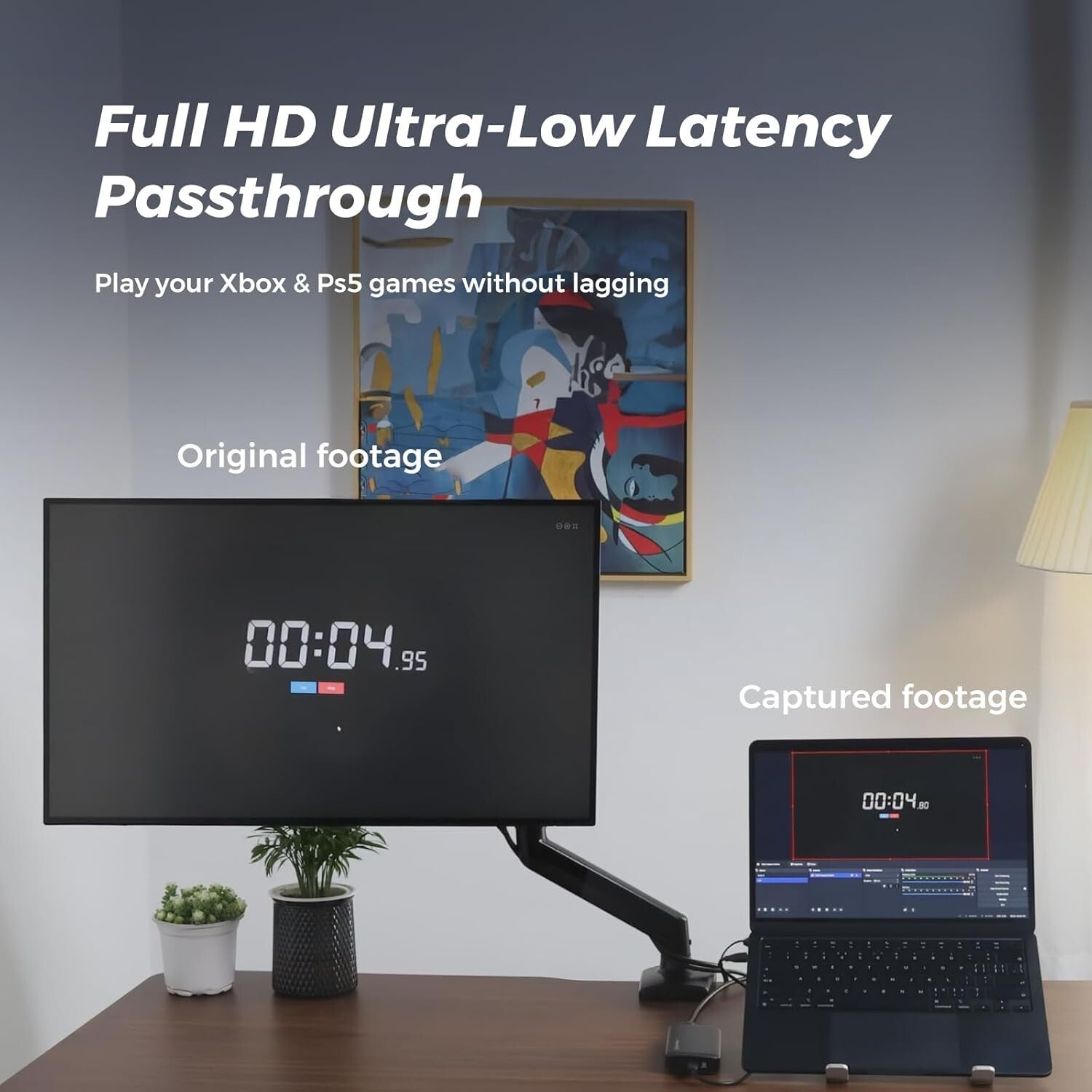 4K HDMI Capture Card with Audio Interface - Perfect for Streaming and Recording